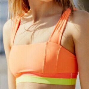 FREE PEOPLE White Water‎ Yoga Sports Bra